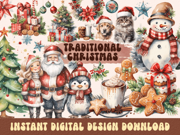 Download Traditional Christmas, 150 Designs - Traditional christmas Collection