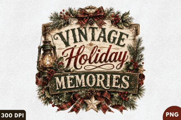 Download Vintage Holiday Memories Rustic Christma - Holiday Collection