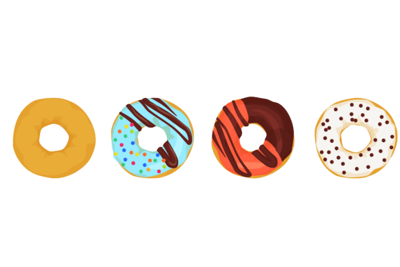 Download Set Donut Sweet Design - Sweet design Collection