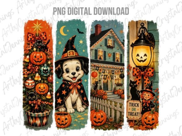 Download Retro Holiday Halloween Brushstroke PNG - Holiday Collection