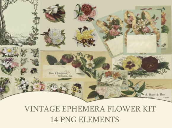 Download Junk Journal Vintage Ephemera Printable - Ephemera Collection