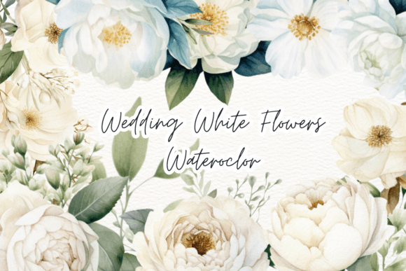 Download Wedding White Watercolor Clipart PNG - White watercolor Collection