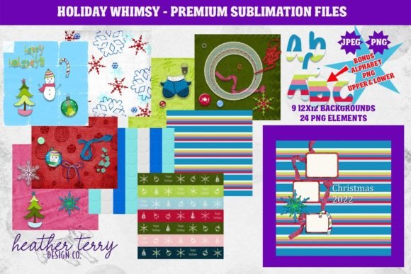 Download Holiday Whimsy Digital Scrapbook Kit - Holiday Collection