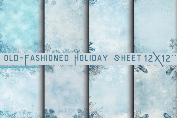 Download Old-Fashioned Holiday Sheet Ice Crystal - Holiday Collection